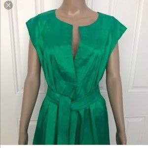 Emerald Green Silk Tunic Dress